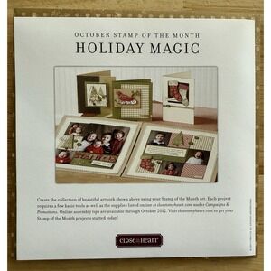 Close To My Heart CTMH My Acrylix Holiday Magic S1110 October Stamp Of The Month